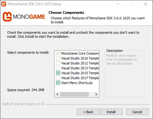 monogame templates