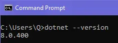 getting the current version of dotnet installed