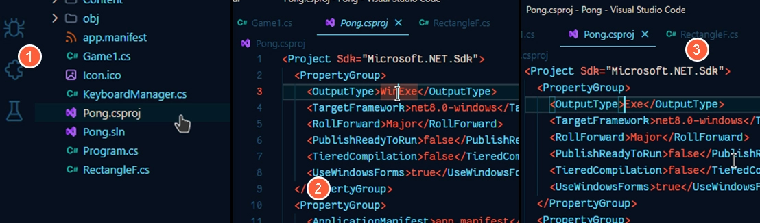 enabling the console on vscode