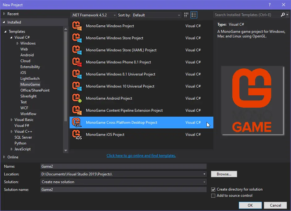 Visual Studio Project Wizard