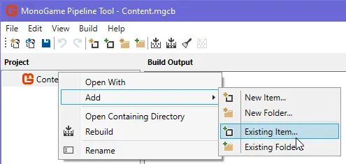 Add dropdown open on Content properties