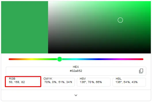 google color picker