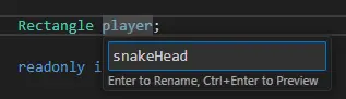 confirming rename